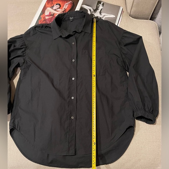 Rails Winnie Oversized Button-Down Shirt/Top In Black Size S - Picture 11 of 16